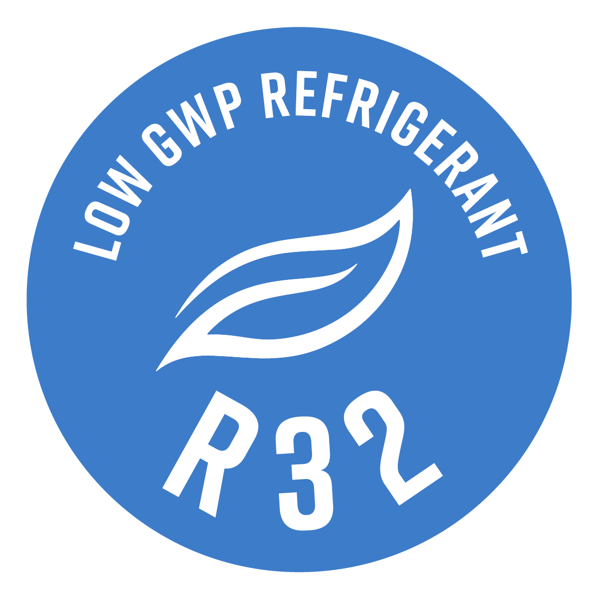 En los tamaños hasta 10 kW, utiliza el refrigerante
R32, caracterizado por una mayor eficiencia y un
efecto invernadero reducido en casi el 70% (respecto
al R410A).